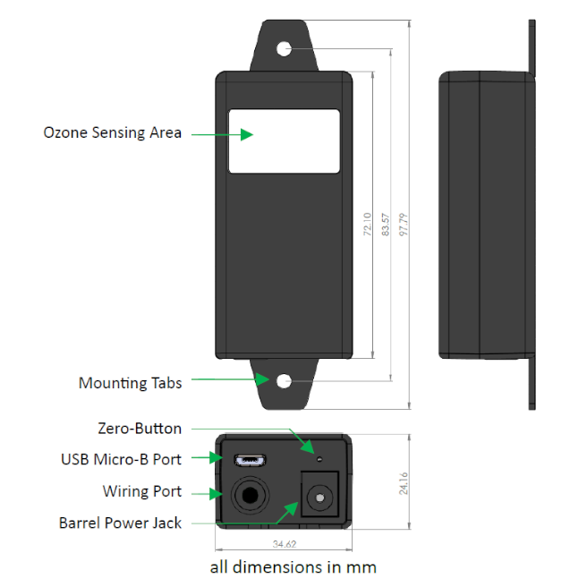 Eco Sensors SM-500/RME-O3臭氧傳感器模塊 Eco Sensors SM-500/RME-O3臭氧傳感器模塊(圖1)